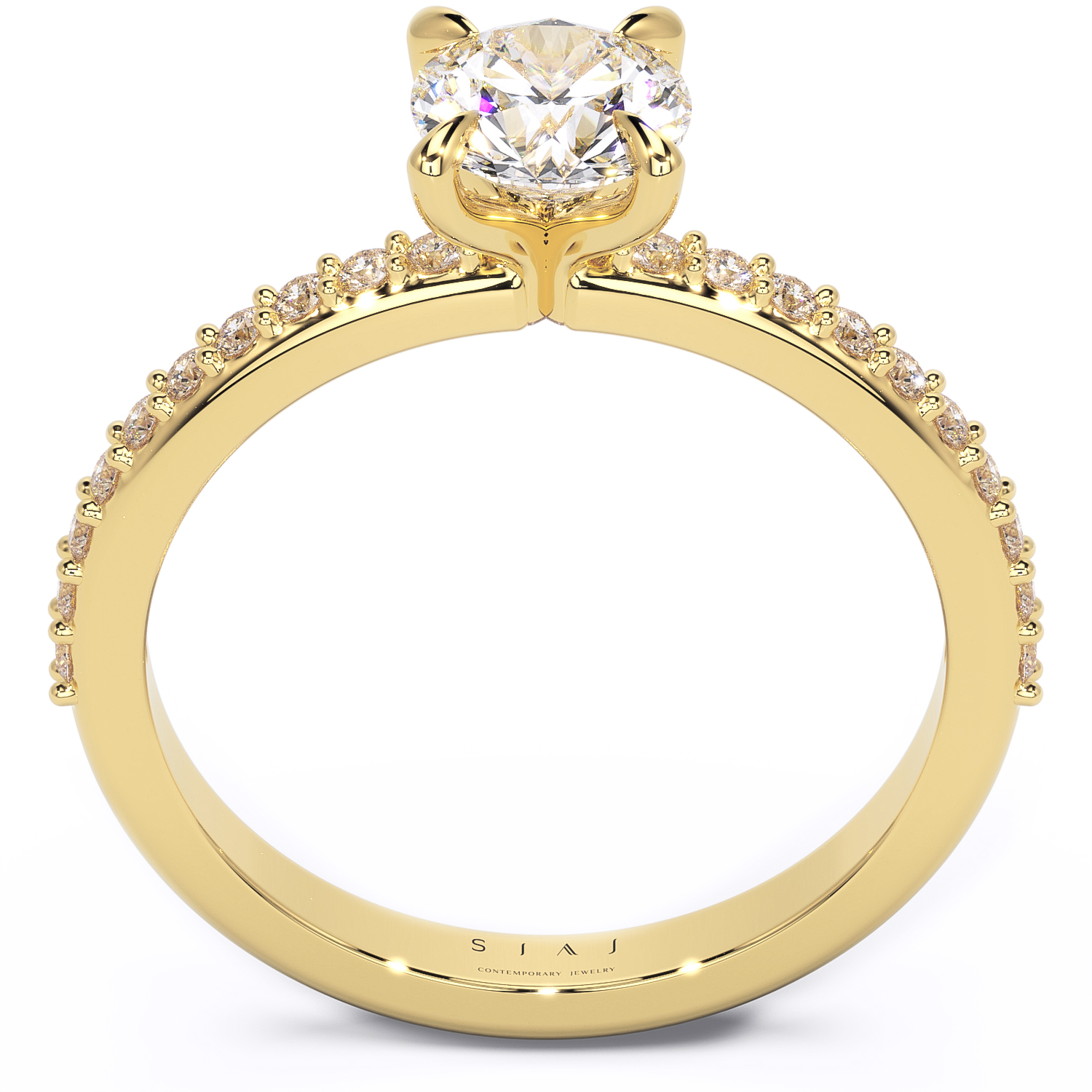 Inel din aur de 18K cu diamante naturale - 1.15ctw - Venus