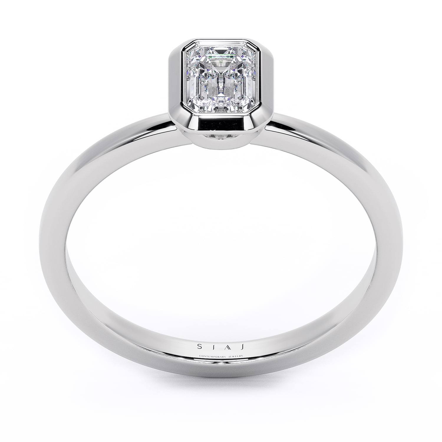 Inel din aur 18K cu diamant natural – 0.50ct – SBezel Natural