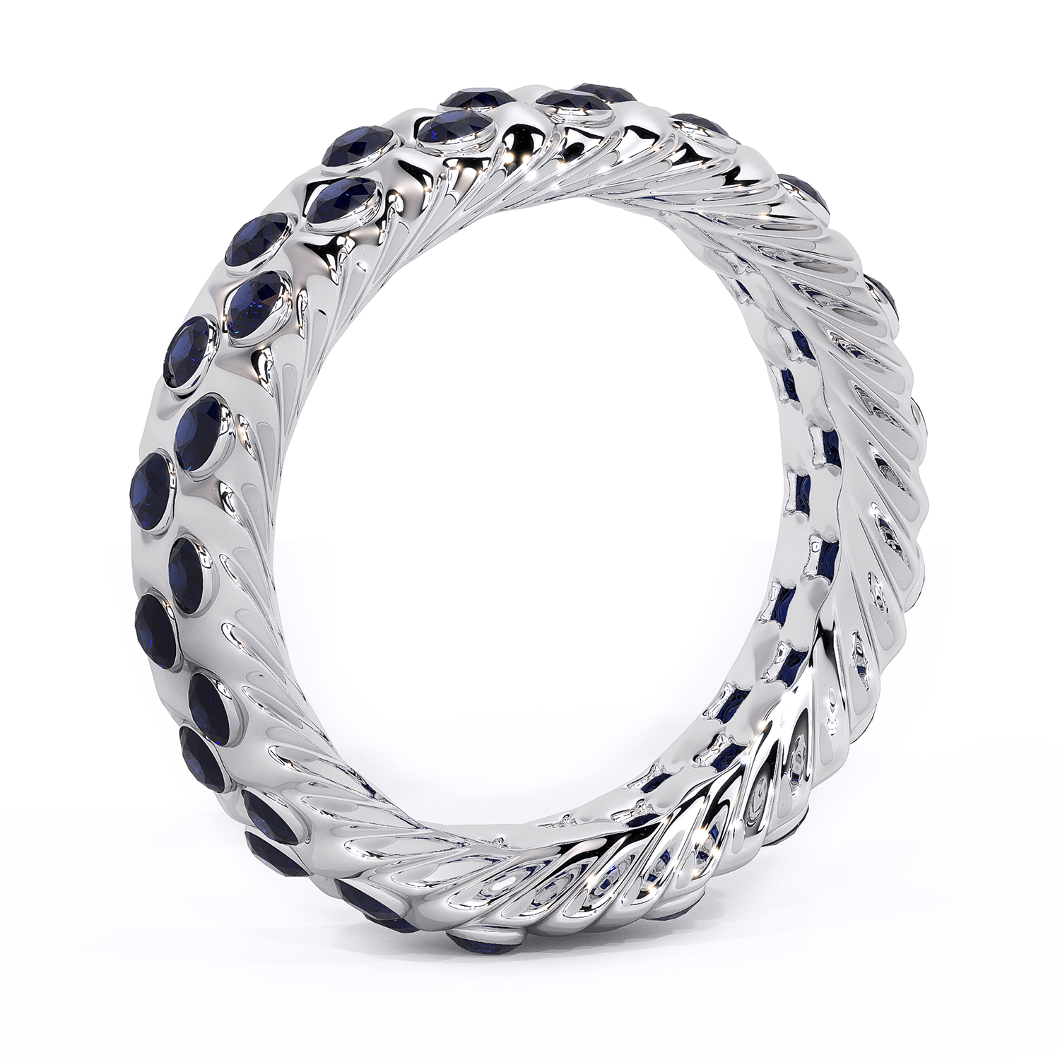 inel din aur alb cu safire eternity organic shape lcmh160 safir2