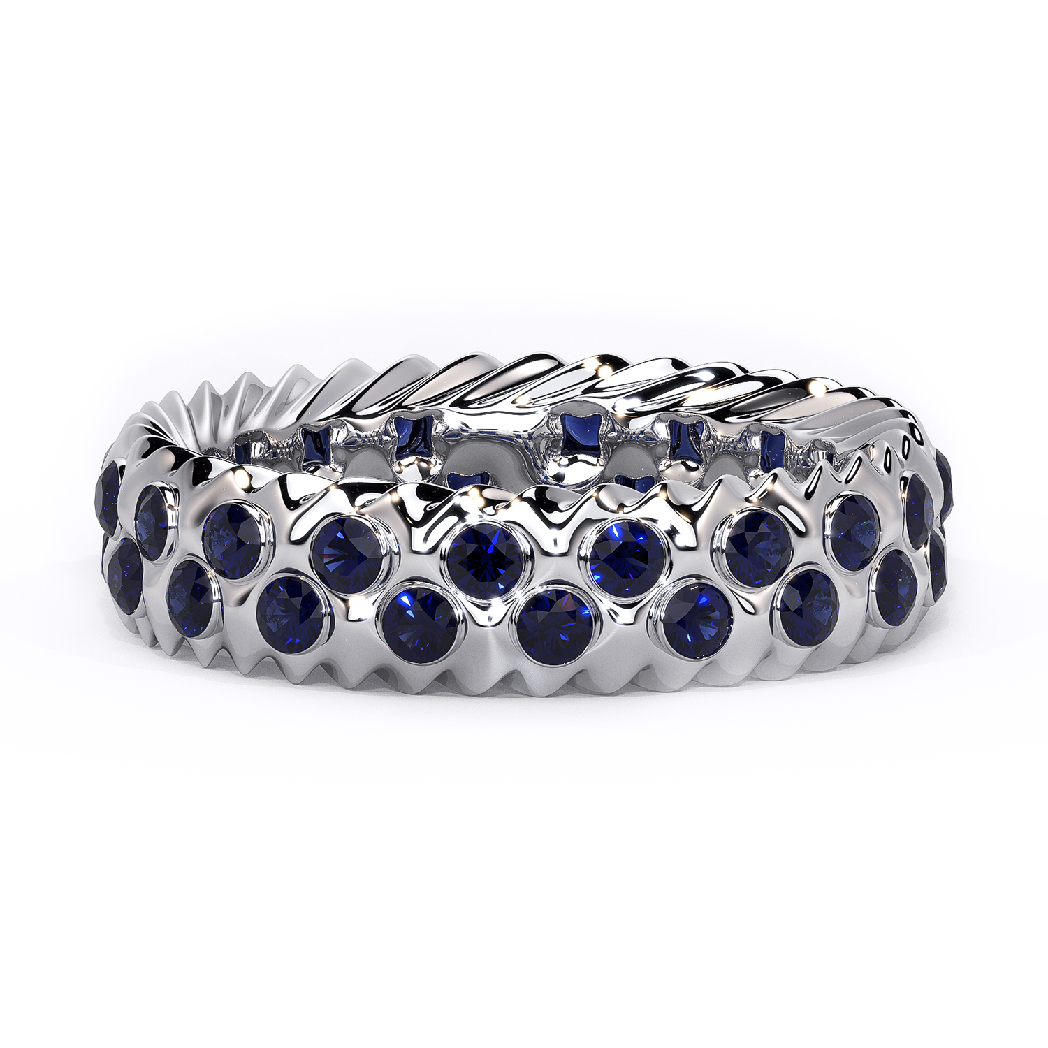 inel din aur alb cu safire eternity organic shape lcmh160 safir3
