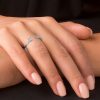 inel din aur cu 2 diamante emerald cut aur alb lcmh38