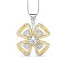pandantiv floare bulgari cu diamante naturale diamante crescute in laborator lcmh173al cu gl