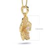 pandantiv floare flower pendant diamante naturale diamante lab grown diamante crescute in laborator lcmh167 gl2