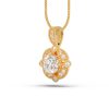 pandantiv vintage din aur cu diamante lab grown diamante naturale 18K lcmh175P GL thumb
