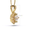 pandantiv vintage din aur cu diamante lab grown diamante naturale 18K lcmh175P GL2